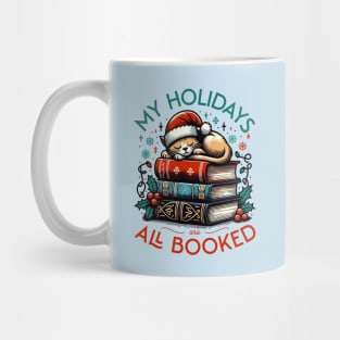 My Holidays are All Booked - A Reader's Christmas with Cozy Cats and Books Mug